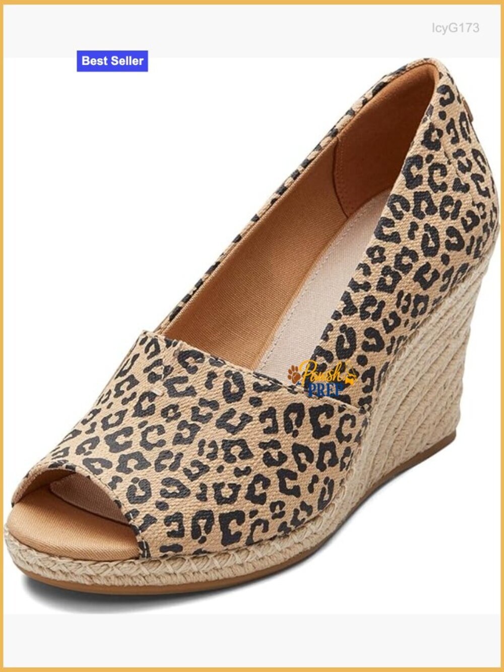 Women's Peeptoe Wedge Pump with Rope Wrap Heel